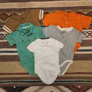 Bundle of 5 boy's onesies